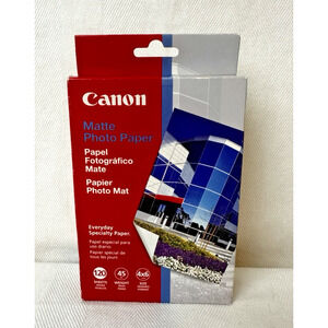 Canon Photo Paper Plus, Matte, 4 x 6 Inches- 120 Sheets/Pack Inkjet NEW
